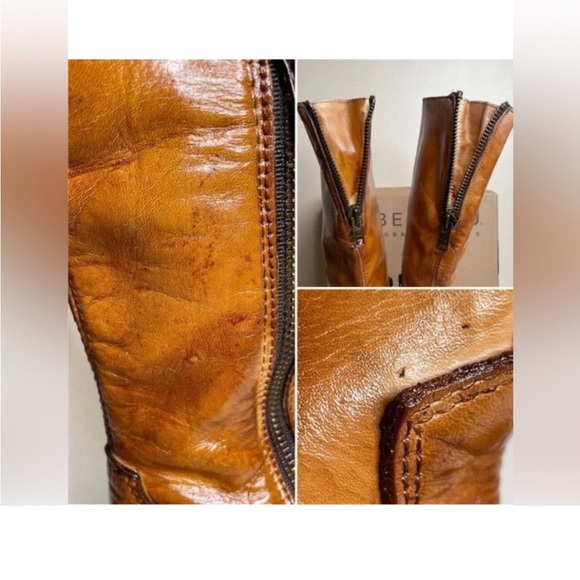 BED|STU NWT beautiful Tess Windsor Tan Glaze Distressed Tall Riding Boot - Picture 7 of 10